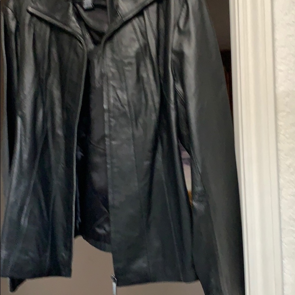 Real leather black jacket - Picture 4 of 4